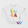 Pre Pear Blue Planet Fire Four Chicken Parody Sweatshirt