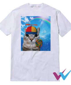 Happy Cat Dreamcore Brainrot Meme T-Shirt